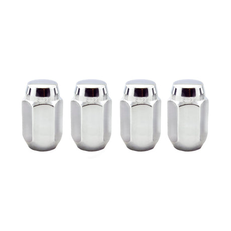 McGard Hex Lug Nut (Cone Seat) 1/2-20 / 13/16 Hex / 1.5in. Length (4-Pack) - Chrome McGard Lug Nuts  AXOPROS