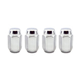 McGard Hex Lug Nut (Cone Seat) 1/2-20 / 13/16 Hex / 1.5in. Length (4-Pack) - Chrome McGard Lug Nuts  AXOPROS