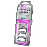 McGard Hex Lug Nut (Cone Seat) 1/2-20 / 13/16 Hex / 1.5in. Length (4-Pack) - Chrome McGard Lug Nuts  AXOPROS