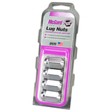 McGard Hex Lug Nut (Cone Seat) 1/2-20 / 13/16 Hex / 1.5in. Length (4-Pack) - Chrome McGard Lug Nuts  AXOPROS