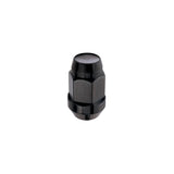 McGard Hex Lug Nut (Cone Seat Bulge Style) M14X1.5 / 22mm Hex / 1.635in. Length (4-Pack) - Black McGard Lug Nuts  AXOPROS