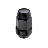 McGard Hex Lug Nut (Cone Seat Bulge Style) M14X1.5 / 22mm Hex / 1.945in. Length (4-Pack) - Black McGard Lug Nuts  AXOPROS