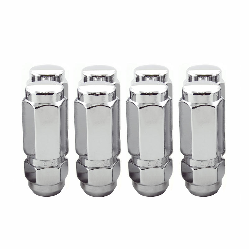 McGard Hex Lug Nut (Cone Seat / Duplex) 9/16-18 / 7/8 Hex / 2.5in. Length (8-Pack) - Chrome McGard Lug Nuts  AXOPROS