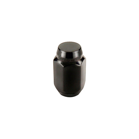 McGard Hex Lug Nut (Cone Seat) M12X1.5 / 13/16 Hex / 1.5in. Length (4-pack) - Black McGard Lug Nuts  AXOPROS