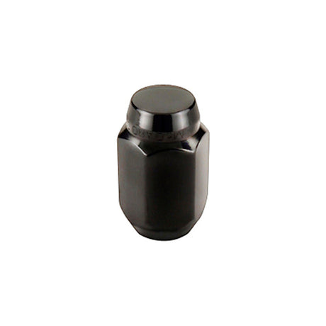 McGard Hex Lug Nut (Cone Seat) M12X1.5 / 13/16 Hex / 1.5in. Length (4-pack) - Black McGard Lug Nuts  AXOPROS