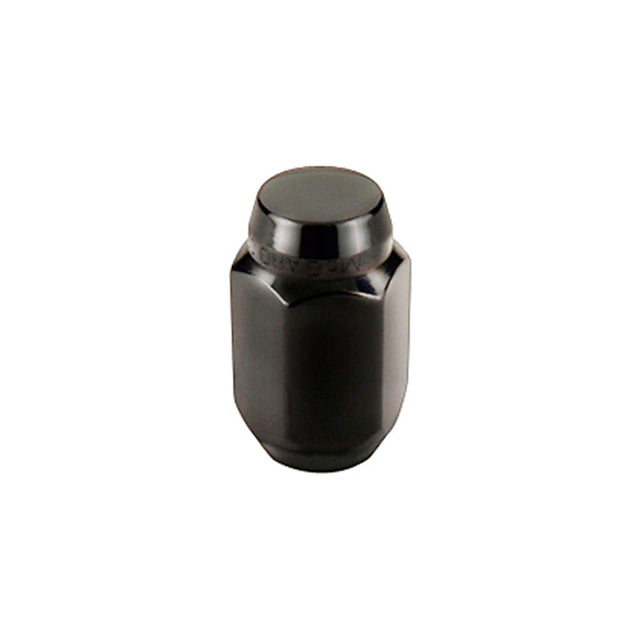 McGard Hex Lug Nut (Cone Seat) M12X1.5 / 13/16 Hex / 1.5in. Length (4-pack) - Black McGard Lug Nuts  AXOPROS
