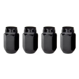 McGard Hex Lug Nut (Cone Seat) M14X1.5 / 22mm Hex / 1.635in. Length (4-Pack) - Black McGard Lug Nuts  AXOPROS