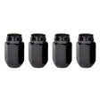 McGard Hex Lug Nut (Cone Seat) M14X1.5 / 22mm Hex / 1.635in. Length (4-Pack) - Black McGard Lug Nuts  AXOPROS