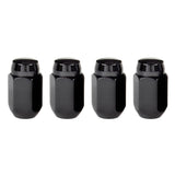 McGard Hex Lug Nut (Cone Seat) M14X1.5 / 22mm Hex / 1.635in. Length (4-Pack) - Black McGard Lug Nuts  AXOPROS