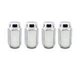 McGard Hex Lug Nut (Cone Seat) M14X1.5 / 22mm Hex / 1.635in. Length (4-Pack) - Chrome McGard Lug Nuts  AXOPROS