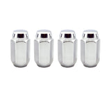 McGard Hex Lug Nut (Cone Seat) M14X1.5 / 22mm Hex / 1.635in. Length (4-Pack) - Chrome McGard Lug Nuts  AXOPROS