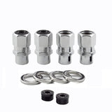 McGard Hex Lug Nut (Drag Racing Short Shank) 1/2-20 / 13/16 Hex / 1.6in. Length (4-Pack) - Chrome McGard Lug Nuts  AXOPROS