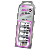 McGard Hex Lug Nut (Drag Racing Short Shank) M12X1.5 / 13/16 Hex / 1.6in. Length (4-Pack) - Chrome McGard Lug Nuts  AXOPROS