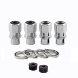 McGard Hex Lug Nut (Drag Racing Short Shank) M12X1.5 / 13/16 Hex / 1.6in. Length (4-Pack) - Chrome McGard Lug Nuts  AXOPROS