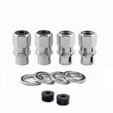 McGard Hex Lug Nut (Drag Racing Short Shank) M12X1.5 / 13/16 Hex / 1.6in. Length (4-Pack) - Chrome McGard Lug Nuts  AXOPROS