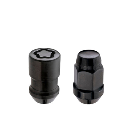McGard Jeep Wrangler Install Kit (Cone Seat Bulge) 1/2-20 / 3/4 Hex / (18 Lug Nuts / 5 Locks) - Blk McGard Lug Nuts  AXOPROS