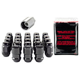 McGard Jeep Wrangler Install Kit (Cone Seat Bulge) 1/2-20 / 3/4 Hex / (18 Lug Nuts / 5 Locks) - Blk McGard Lug Nuts  AXOPROS