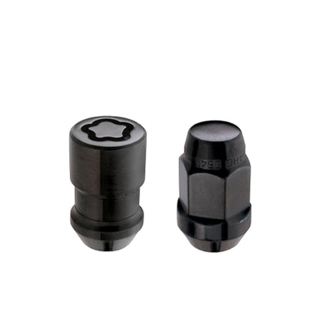 McGard Jeep Wrangler Install Kit (Cone Seat Bulge) 1/2-20 / 3/4 Hex / (18 Lug Nuts / 5 Locks) - Blk McGard Lug Nuts  AXOPROS