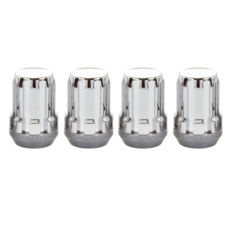 McGard SplineDrive Lug Nut (Cone Seat) M12X1.25 / 1.24in. Length (4-Pack) - Chrome (Req. Tool) McGard Lug Nuts  AXOPROS
