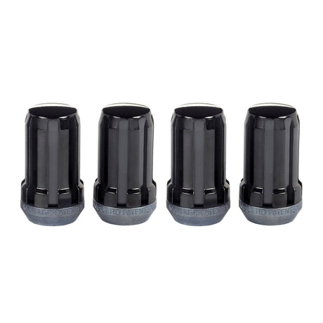 McGard SplineDrive Lug Nut (Cone Seat) M14X1.5 / 1.648in. Length (4-Pack) - Black (Req. Tool) McGard Lug Nuts  AXOPROS