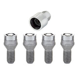 McGard Wheel Lock Bolt Set - 4pk. (Cone Seat) M12X1.25 / 17mm Hex / 22.0mm Shank Length - Chrome McGard Wheel Bolts  AXOPROS