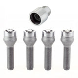 McGard Wheel Lock Bolt Set - 4pk. (Cone Seat) M12X1.5 / 17mm Hex / 40.5mm Shank Length - Chrome McGard Wheel Bolts  AXOPROS