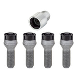 McGard Wheel Lock Bolt Set - 4pk. (Cone Seat) M14X1.5 / 17mm Hex / 31.0mm Shank Length - Black McGard Wheel Bolts  AXOPROS