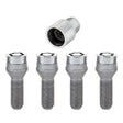 McGard Wheel Lock Bolt Set - 4pk. (Cone Seat) M14X1.5 / 19mm Hex / 31.0mm Shank Length - Chrome McGard Wheel Bolts  AXOPROS