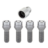McGard Wheel Lock Bolt Set - 4pk. (Cone Seat) M14X1.5 / 19mm Hex / 31.0mm Shank Length - Chrome McGard Wheel Bolts  AXOPROS