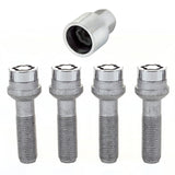 McGard Wheel Lock Bolt Set - 4pk. (Radius Seat) M14X1.5 / 17mm Hex / 45.0mm Shank Length - Chrome McGard Wheel Bolts  AXOPROS