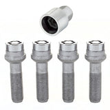 McGard Wheel Lock Bolt Set - 4pk. (Radius Seat) M14X1.5 / 17mm Hex / 45.0mm Shank Length - Chrome McGard Wheel Bolts  AXOPROS