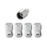 McGard Wheel Lock Nut Set - 4pk. (Cone Seat) M12X1.5 / 19mm & 21mm Dual Hex / 1.46in. L - Chrome McGard Lug Nuts  AXOPROS