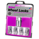 McGard Wheel Lock Nut Set - 4pk. (Cone Seat) M12X1.5 / 19mm & 21mm Dual Hex / 1.46in. L - Chrome McGard Lug Nuts  AXOPROS