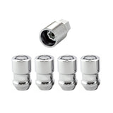 McGard Wheel Lock Nut Set - 4pk. (Cone Seat) M12X1.5 / 19mm & 21mm Dual Hex / 1.46in. L - Chrome McGard Lug Nuts  AXOPROS