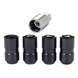 McGard Wheel Lock Nut Set - 4pk. (Cone Seat) M14X1.5 / 21mm & 22mm Dual Hex / 1.639in. L - Black McGard Lug Nuts  AXOPROS