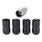 McGard Wheel Lock Nut Set - 4pk. (Cone Seat) M14X1.5 / 21mm & 22mm Dual Hex / 1.639in. L - Black McGard Lug Nuts  AXOPROS