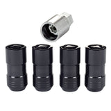 McGard Wheel Lock Nut Set - 4pk. (Cone Seat) M14X1.5 / 21mm & 22mm Dual Hex / 1.965in. L - Black McGard Lug Nuts  AXOPROS