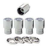 McGard Wheel Lock Nut Set - 4pk. (Reg. Shank Seat) M12X1.5 / 13/16 Hex / 1.38in. Length - Chrome McGard Lug Nuts  AXOPROS