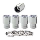 McGard Wheel Lock Nut Set - 4pk. (Reg. Shank Seat) M12X1.5 / 13/16 Hex / 1.38in. Length - Chrome McGard Lug Nuts  AXOPROS