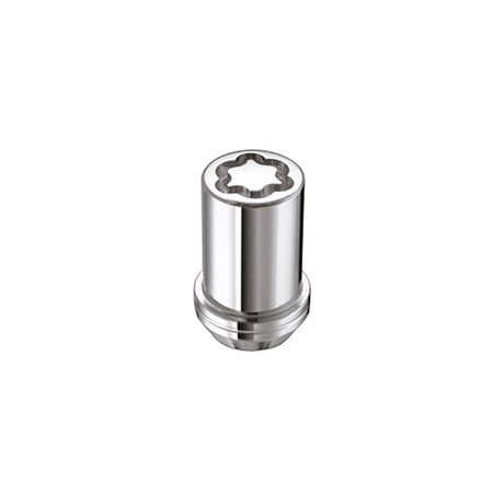 McGard Wheel Lock Nut Set - 4pk. (Tuner / Cone Seat) M12X1.25 / 13/16 Hex / 1.24in. Length - Chrome McGard Lug Nuts  AXOPROS