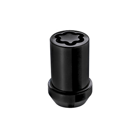 McGard Wheel Lock Nut Set - 4pk. (Tuner / Cone Seat) M12X1.5 / 13/16 Hex / 1.24in. Length - Black McGard Lug Nuts  AXOPROS