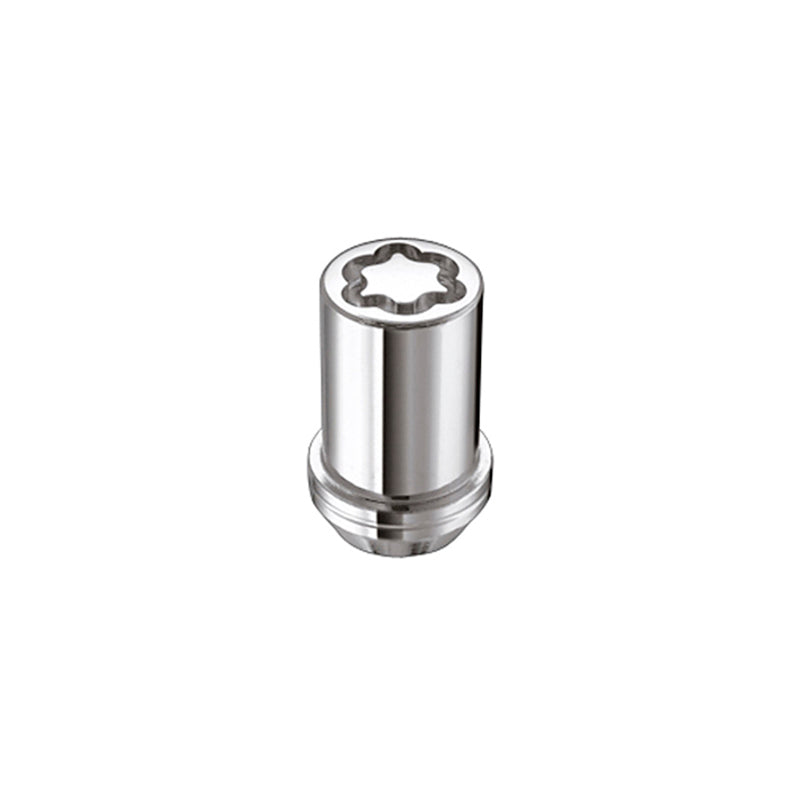 McGard Wheel Lock Nut Set - 4pk. (Tuner / Cone Seat) M12X1.5 / 13/16 Hex / 1.24in. Length - Chrome McGard Lug Nuts  AXOPROS