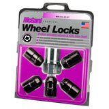 McGard Wheel Lock Nut Set - 5pk. (Cone Seat) 1/2-20 / 3/4 &13/16 Dual Hex / 1.46in. Length - Black McGard Lug Nuts  AXOPROS