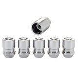 McGard Wheel Lock Nut Set - 5pk. (Cone Seat) M12X1.5 / 13/16 Hex / 1.28in. Length - Chrome McGard Lug Nuts  AXOPROS