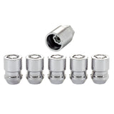 McGard Wheel Lock Nut Set - 5pk. (Cone Seat) M12X1.5 / 13/16 Hex / 1.28in. Length - Chrome McGard Lug Nuts  AXOPROS