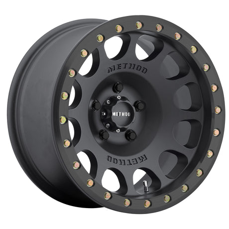 Method MR105 Beadlock 17x9 -38mm Offset 5x4.5 83mm CB Matte Black w/BH-H24125 Wheel Method Wheels Wheels - Cast  AXOPROS