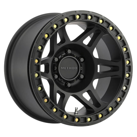 Method MR106 Beadlock 17x9 -44mm Offset 5x5 71.5mm CB Matte Black w/BH-H24125 Wheel Method Wheels Wheels - Cast  AXOPROS