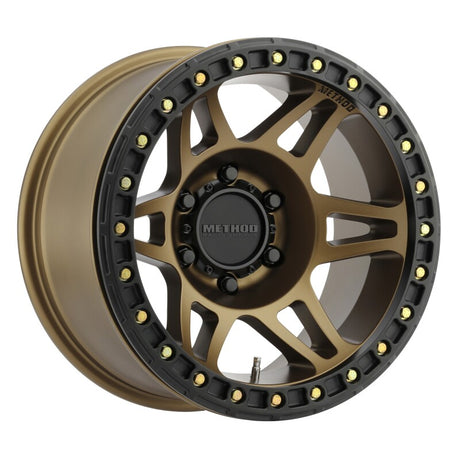 Method MR106 Beadlock 17x9 -44mm Offset 5x5 71.5mm CB Method Bronze w/BH-H24125 Wheel Method Wheels Wheels - Cast  AXOPROS