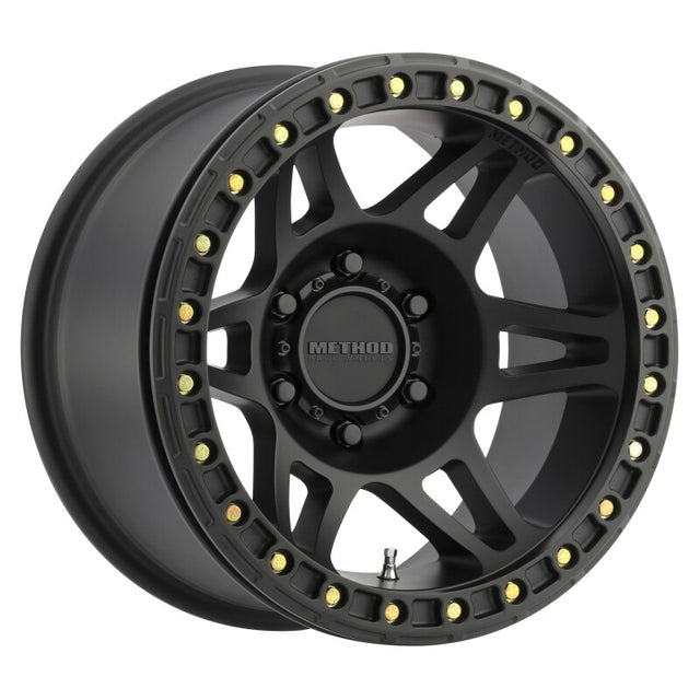 Method MR106 Beadlock 17x9 -44mm Offset 6x5.5 108mm CB Matte Black w/BH-H24125 Wheel Method Wheels Wheels - Cast  AXOPROS