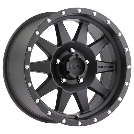 Method MR301 The Standard 15x7 -6mm Offset 5x4.5 83mm CB Matte Black Wheel Method Wheels Wheels - Cast  AXOPROS
